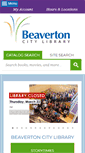 Mobile Screenshot of beavertonlibrary.org