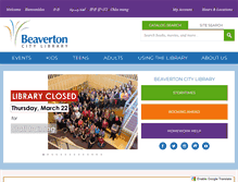 Tablet Screenshot of beavertonlibrary.org